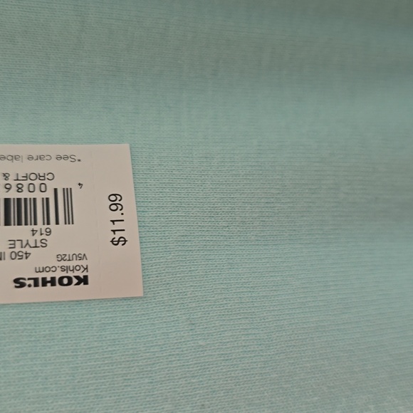 CROFT AND BARROW WOMEN'S PLUS SIZE SHORT SLEEVE AQUAMARINE PULLOVER TOP SIZE 3X - Picture 3 of 11